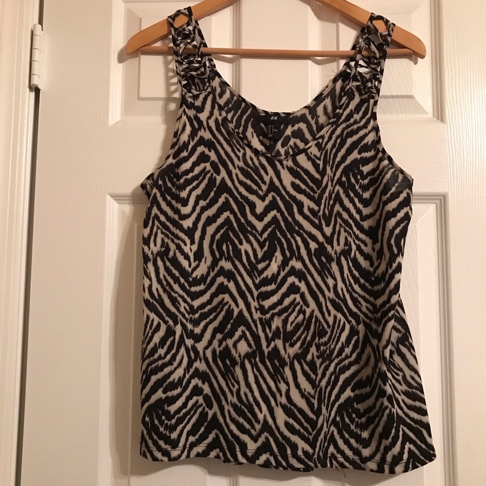 H&M Zebra Print Top